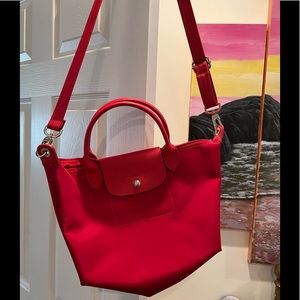 Long champ crossbody travel tote